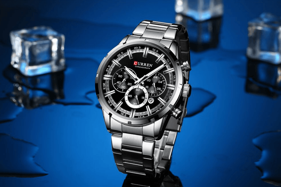 Montre de sport étanche en acier inoxydable pour homme avec chronomètre et affichage de la date spécial, design unique, cadeau parfait