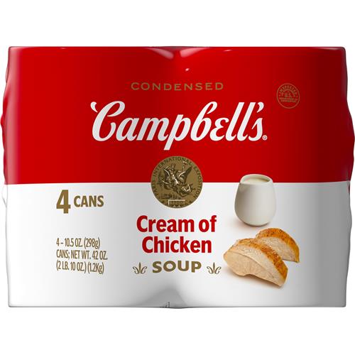 Crème de Poulet Condensed de Campbell, boîte de 10,5 onces (lot de 4)