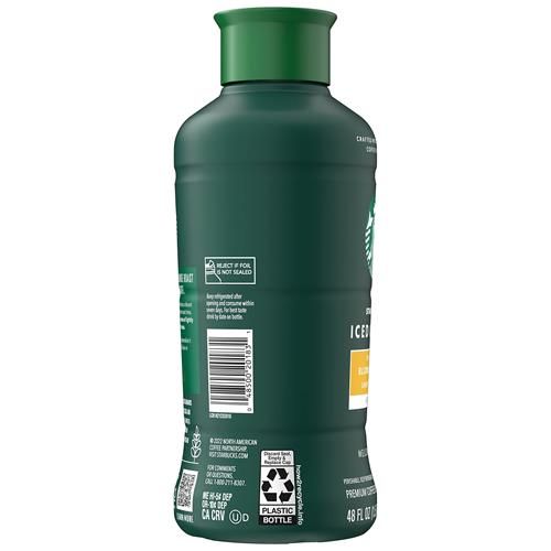 Café glacé Starbucks torréfaction blonde, Noir non sucré, Bouteille de 48 fl oz