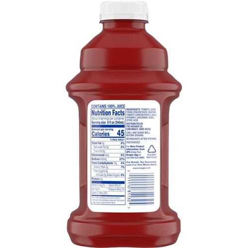 Jus de tomate 100% Kroger 1,36 litre