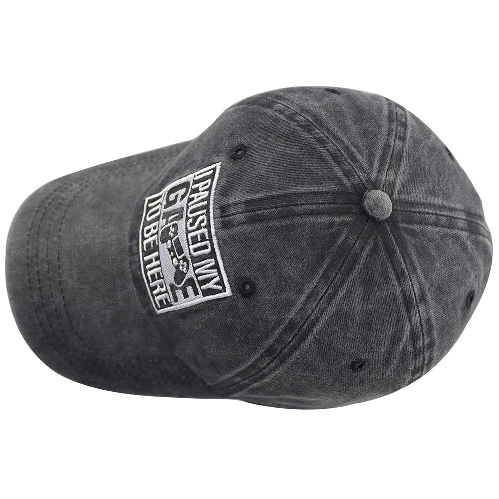 Casquette de Baseball Ajustable "J'ai Mis Mon Jeu en Pause Pour Être Ici"