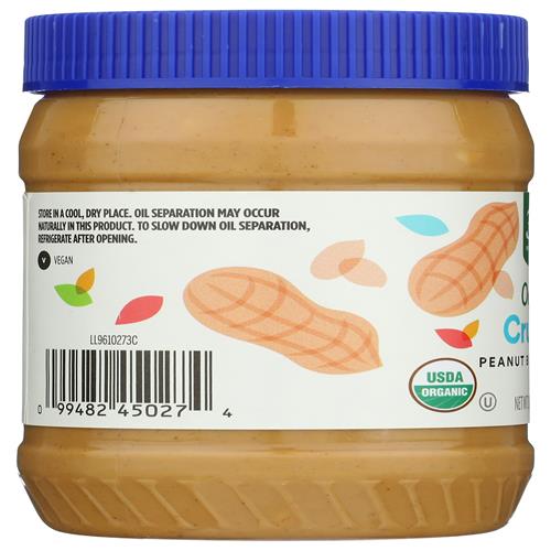 Beurre de cacahuètes croquant biologique Whole Foods Market, 453 g