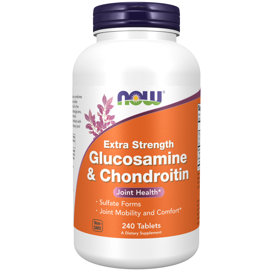 Now Foods Glucosamine & Chondroïtine Extra Forte 60 Comprimés - 3242 - Lot de 2