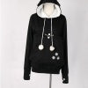Sweat à capuche pour amoureux des chats – Pull décontracté unisexe avec motif chat