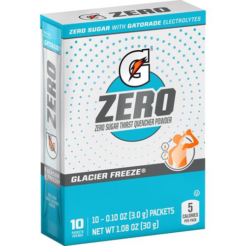 Gatorade - Boissons Sportives G Zero Sachets de Poudre Glacier Freeze, 2,8 g (Lot de 10)