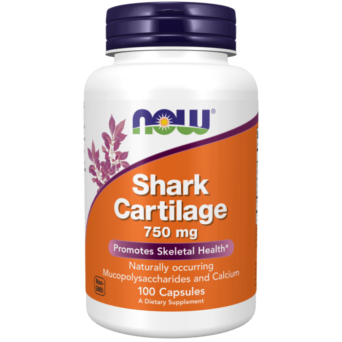 Now Foods Cartilage de Requin 750 mg 100 Gélules - 3270
