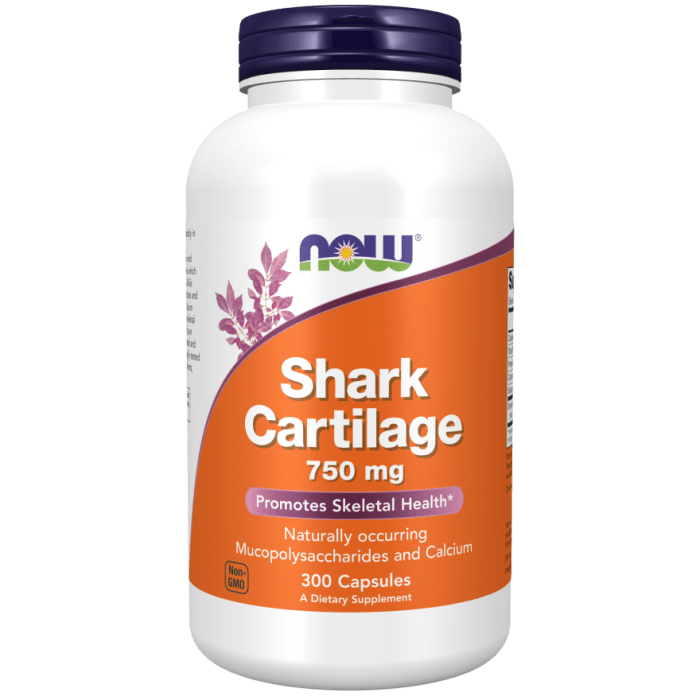 Now Foods Cartilage de Requin 750 mg 300 Gélules - 3272