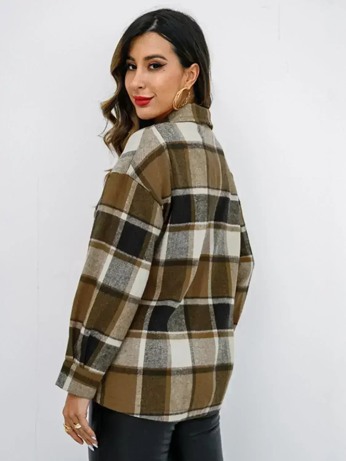 Veste boutonnée couleur citrouille