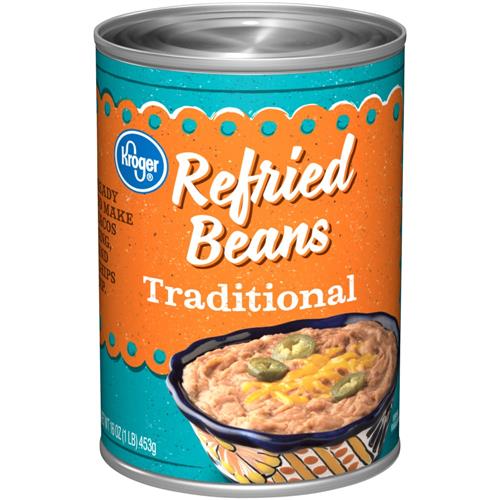 Haricots frits traditionnels Kroger 454 g