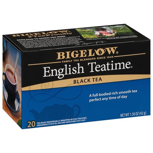 Bigelow, Thé noir English Time (caféiné), 20 sachets