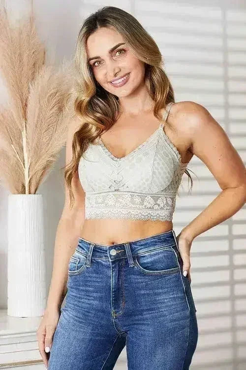 Soutien-gorge sans armature Sage JadyK Mallory en dentelle - Design sexy à double bretelle | Femstylo