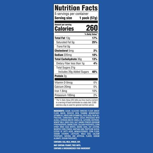 Gâteaux tendres en collation Oreo Cakesters, 5 paquets de 57 g
