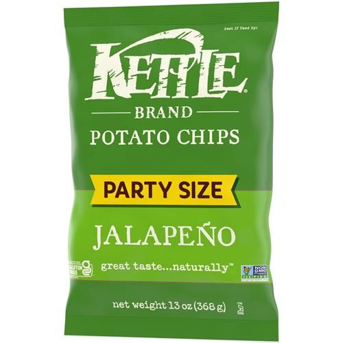 Chips de pommes de terre Kettle Brand, Kettle Chips Jalapeño, format familial, 368 g