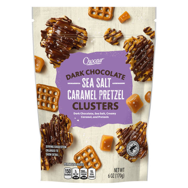 Choceur Chocolat Noir Caramel Bretzel, 170 g