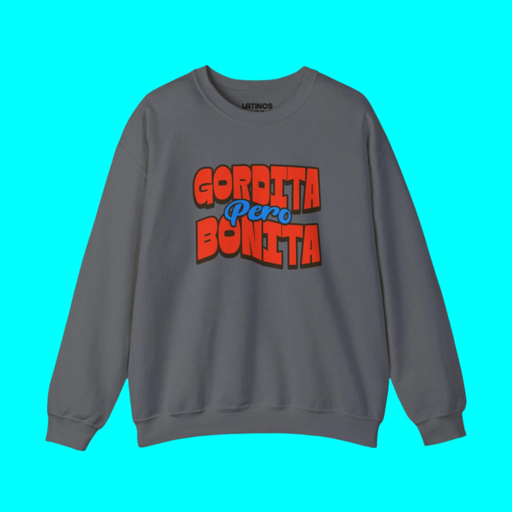 Chandail en molleton « Gordita Pero Bonita » | Meme latino drôle et viral | 3 couleurs