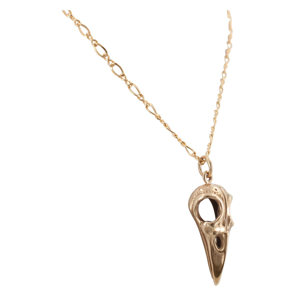 Collier Pendentif Griffe d'Oiseau en Bronze – Talisman sur Chaîne Gourmette Plaqué Or