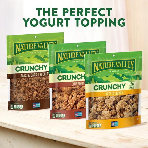 Nature Valley Protein Granola, Oats And Honey Granola, Resealable Snack Pouch, 11 Oz