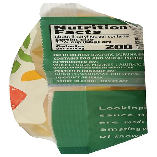 Whole Foods Market, Nouilles aux œufs biologiques extra larges, 454 g