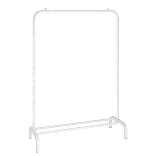 Porte-vêtements autoportants avec étagère inférieure, capacité de 15 kg