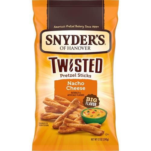 Snyders Of Hanover, Bretzels Torsadés Saveur Fromage Nacho, Sachet de 340 g
