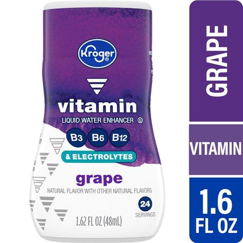 Bouteille d'exhausteur d'eau Kroger Vitamin Saveur Raisin 1,62 fl oz