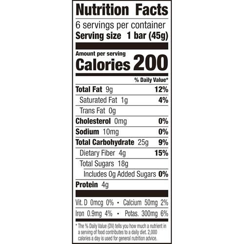 Larabar Tarte aux pommes, Barres aux fruits et noix végétaliennes sans gluten, Barres de 45 g, Lot de 6