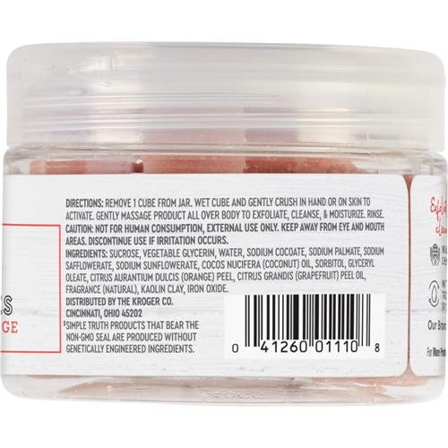 Simple Truth Beauty Crate Gommage exfoliant au sucre Pamplemousse & Orange 7 oz