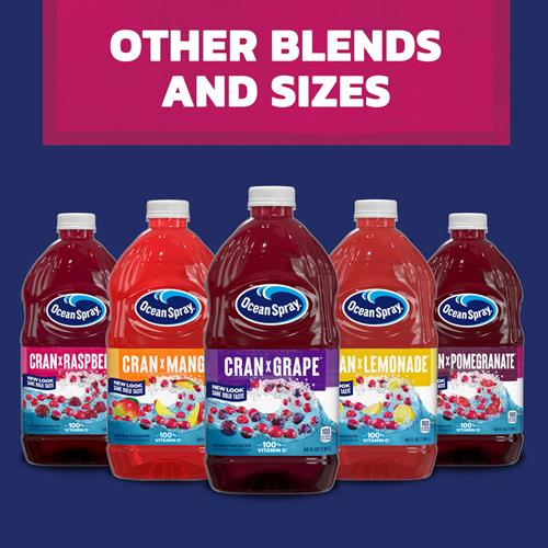 Boisson au jus de canneberge et de melon d'eau Ocean Spray Cran-Watermelon, bouteille de 64 fl oz (Paquet de 1)