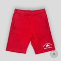 Shorts de survêtement brodés Chrome Hearts Cemetery Cross rouges