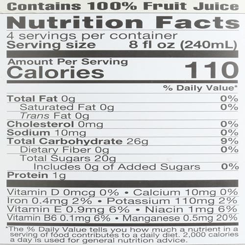 Jus pur de myrtille biologique Lakewood, 946 ml