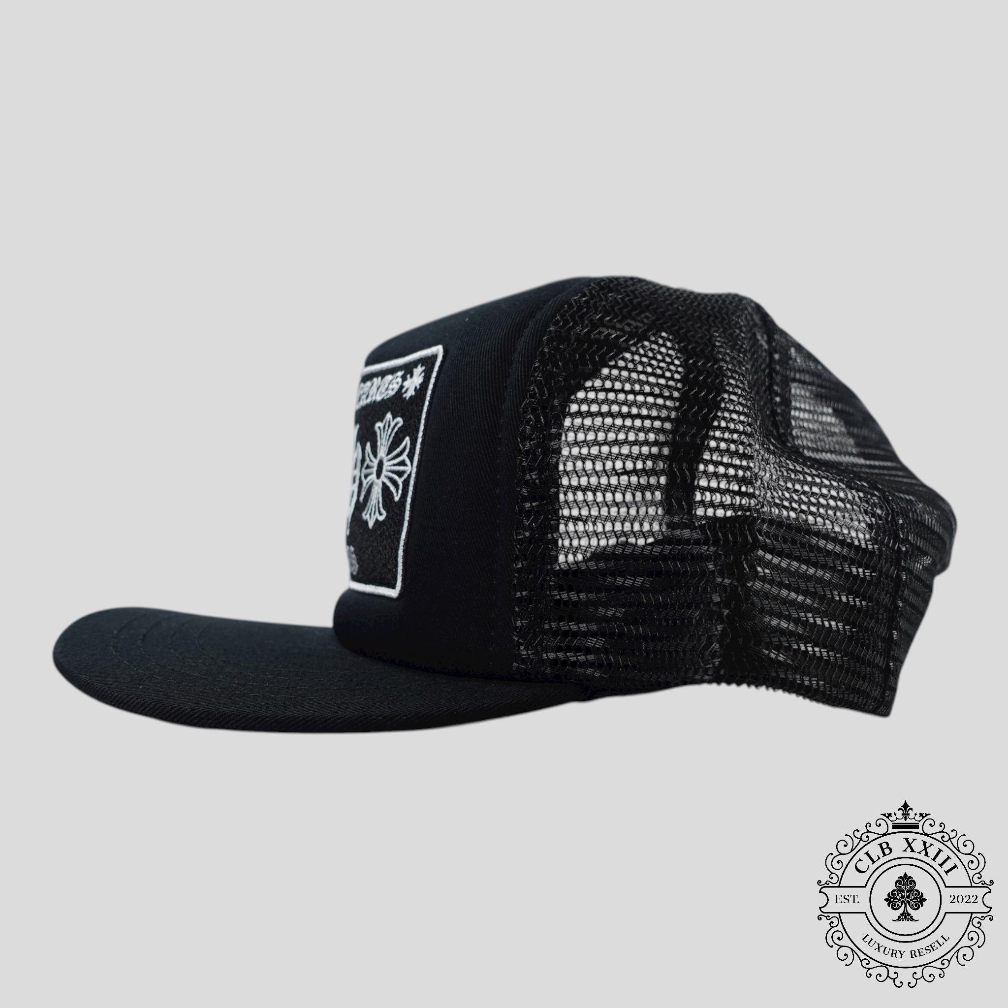 Casquette de camionneur noire Chrome Hearts Las Vegas CH Patch