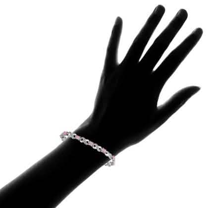 Bracelet en opale véritable « X et O » de 3,55 CTW par MUIBLU Gems