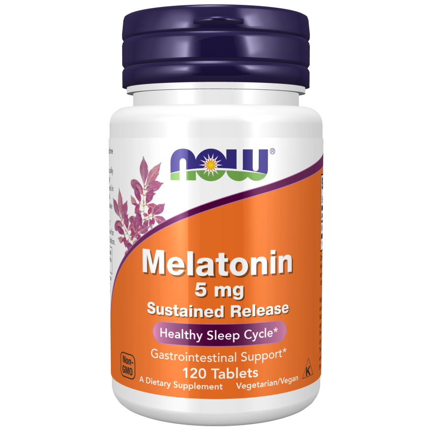Now Foods Mélatonine 5mg à Libération Prolongée 120 Comprimés - 3554