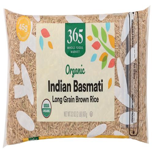 Whole Foods Market, Riz Basmati Brun Indien Biologique, 907 g