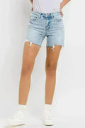 Short en jean taille haute par Vervet Flying Monkey | Femstylo