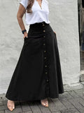 Jupe trapèze élégante taille haute pour femme