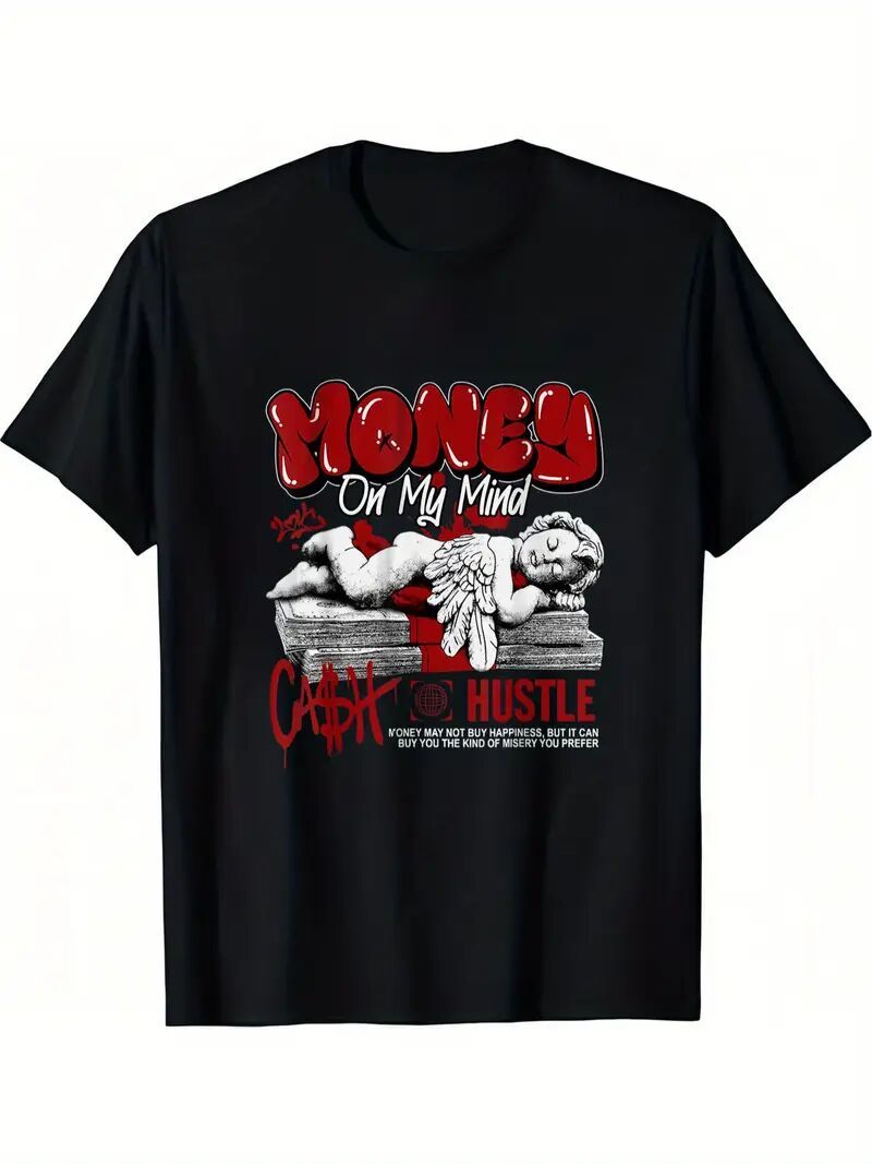 T-shirt imprimé à manches courtes pour homme
