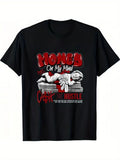 T-shirt imprimé à manches courtes pour homme