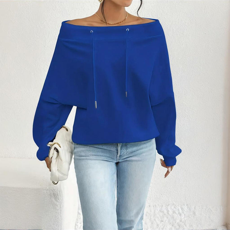 Pull grande taille à épaules dénudées