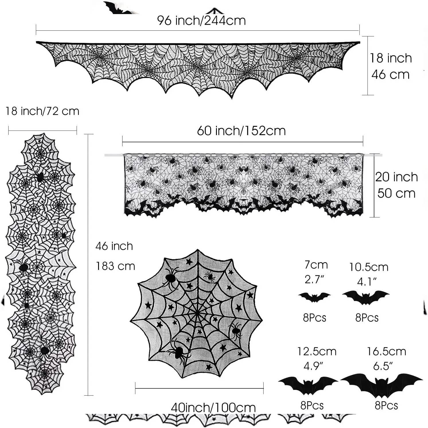 Ensemble de 36 pièces : Décoration d'Halloween