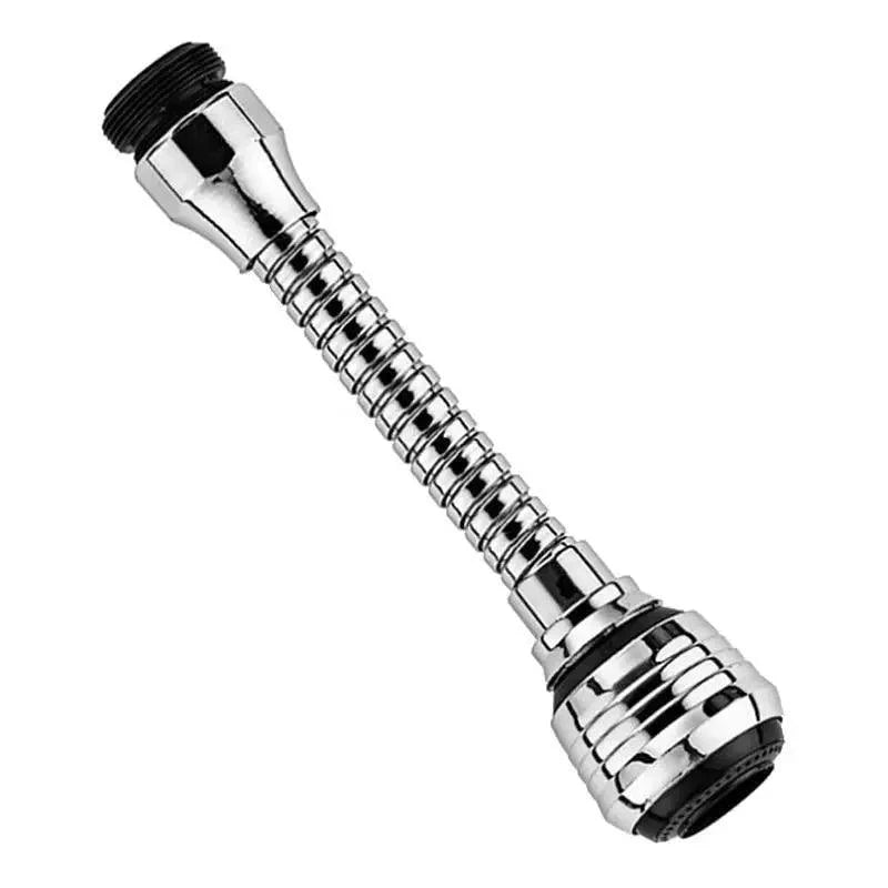 Rallonge de robinet d'évier de cuisine à 360 degrés, rallonge de robinet universelle en acier inoxydable avec tuyau aérateur de robinet pivotant flexible, 2 modes de sortie d'eau, économiseur d'eau pour accessoires de salle de bain et de cuisine