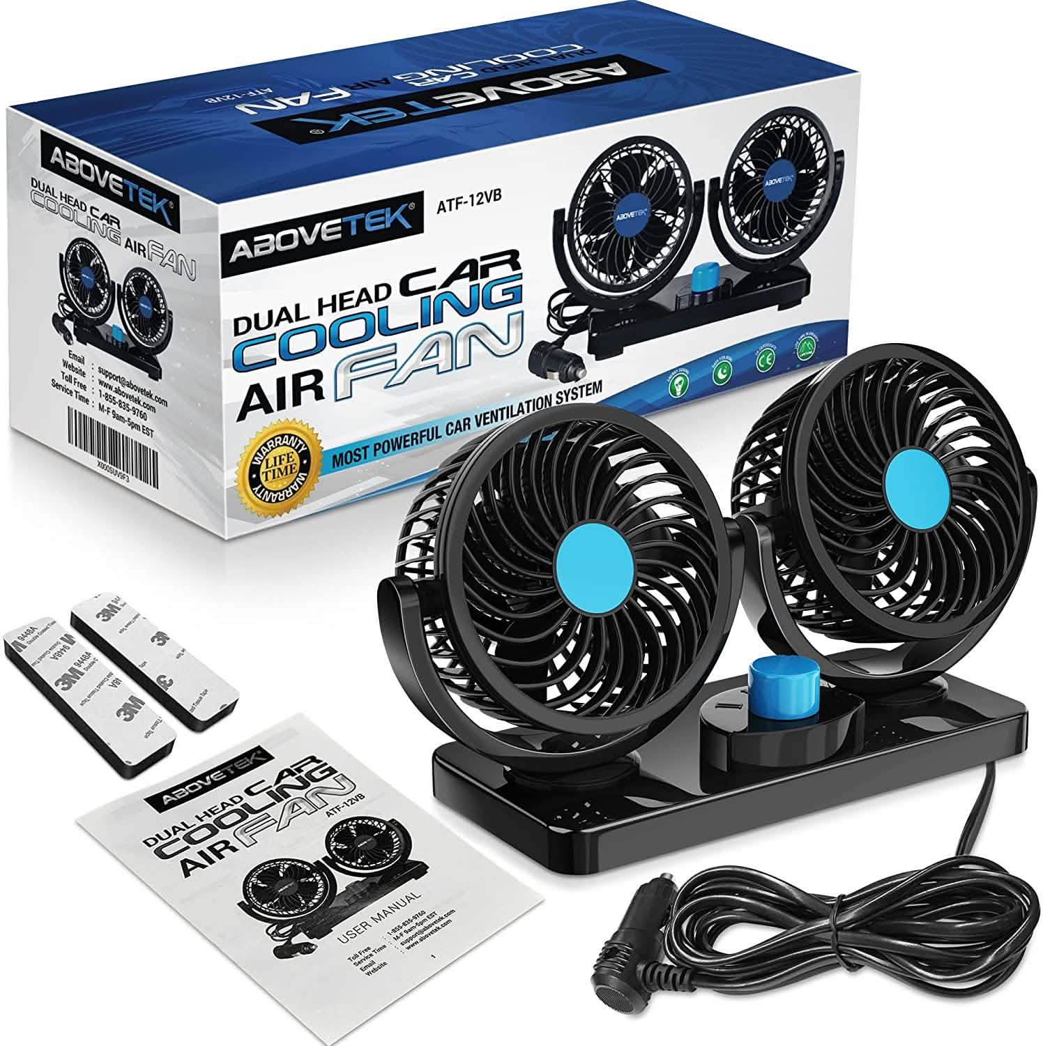 Ventilateur de voiture rotatif à 360 degrés
