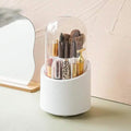 Organisateur de pinceaux de maquillage rotatif à 360 degrés anti-poussière