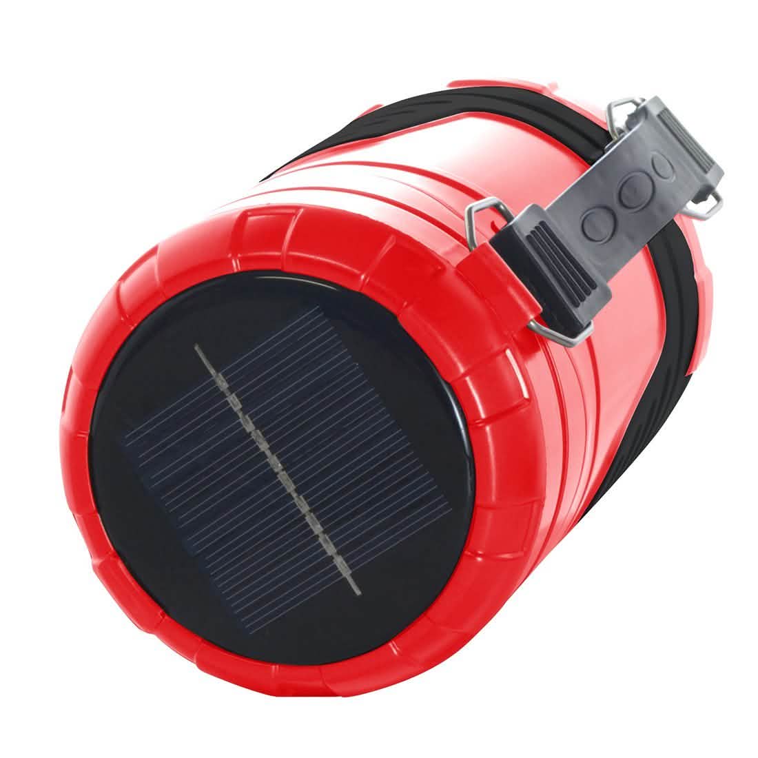 Lanterne LED 5-en-1 solaire à 360 degrés