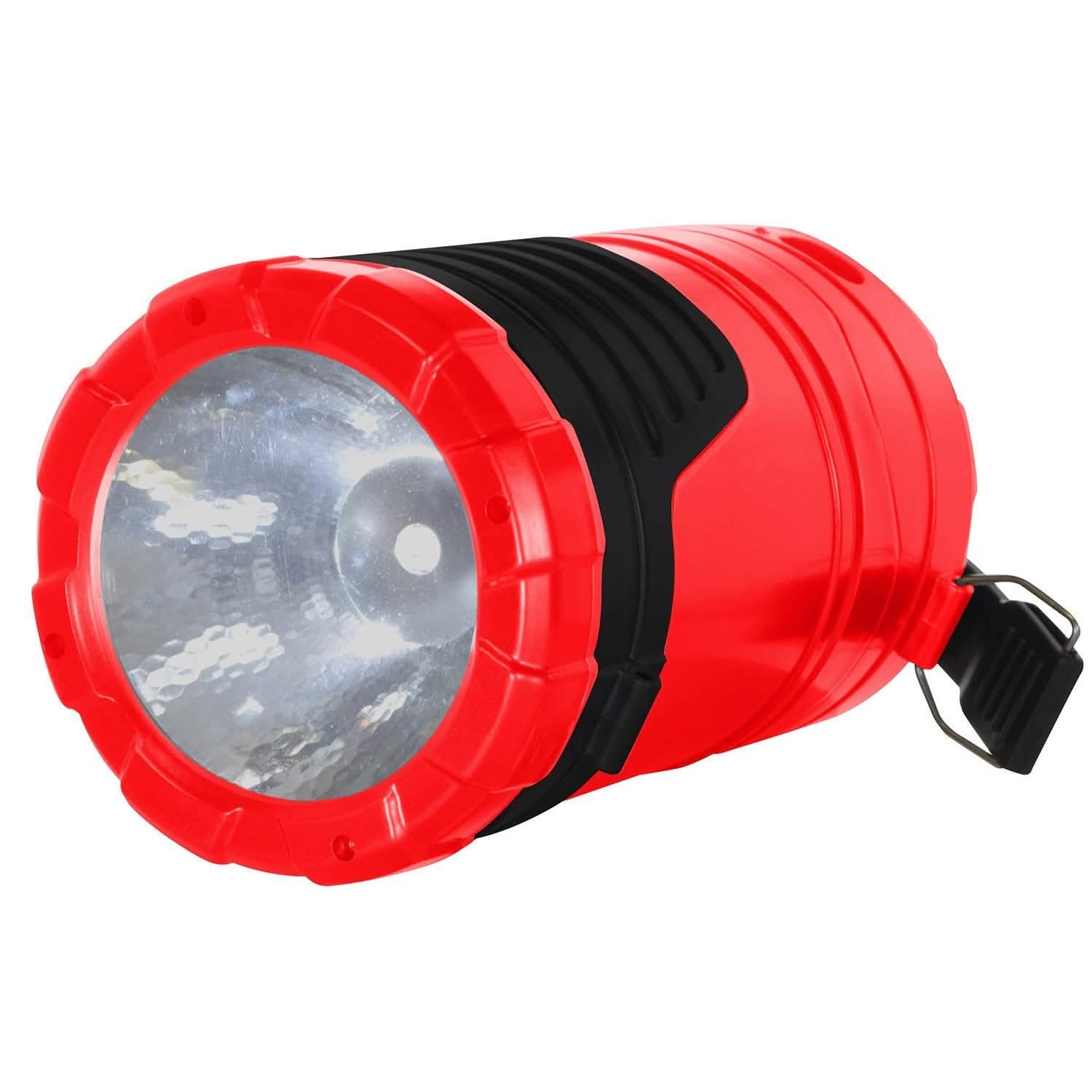 Lanterne LED 5-en-1 solaire à 360 degrés