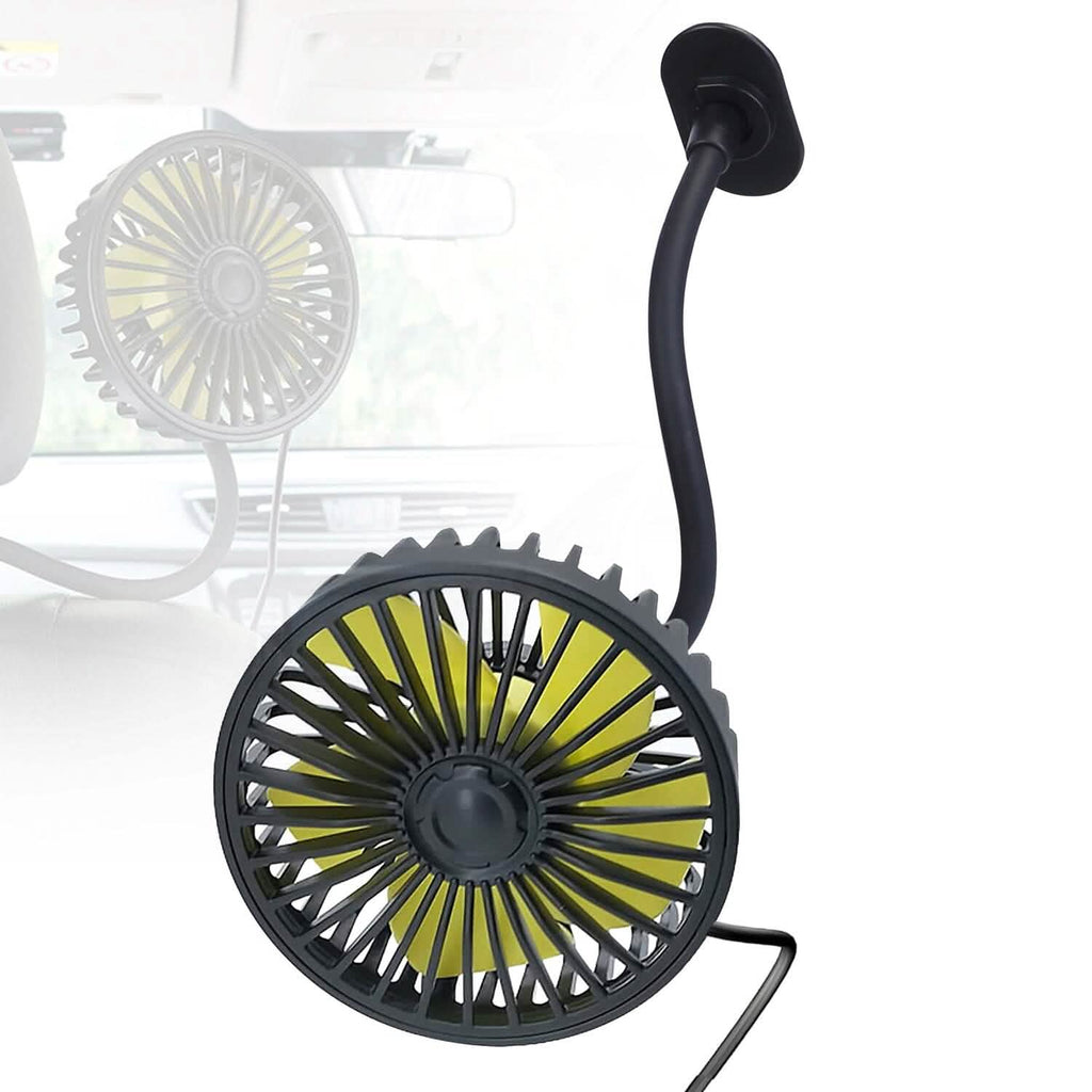 Ventilateur de refroidissement de voiture rotatif à 360° avec 3 vitesses