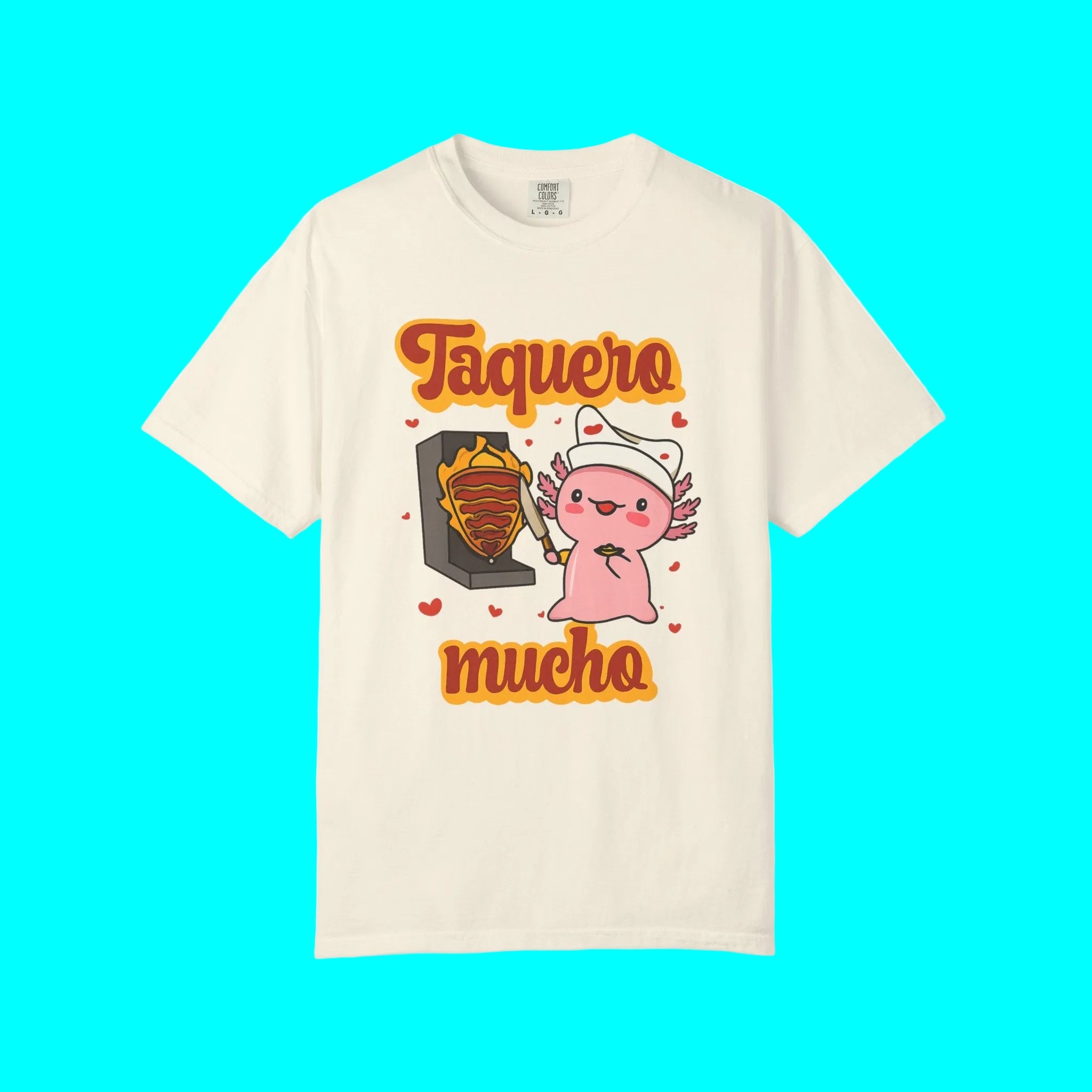 T-shirt Saint-Valentin Taquero Mucho (Te Quiero Mucho) Al Pastor Latino | Drôle mexicain viral | 3 couleurs
