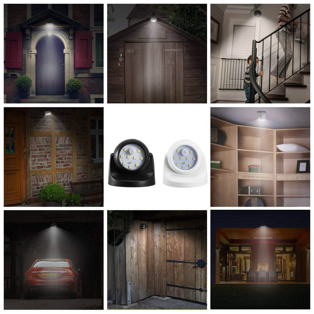 Lampes de nuit sans fil à capteur de lumière LED 360°