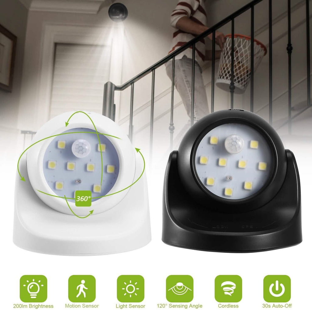 Lampes de nuit sans fil à capteur de lumière LED 360°