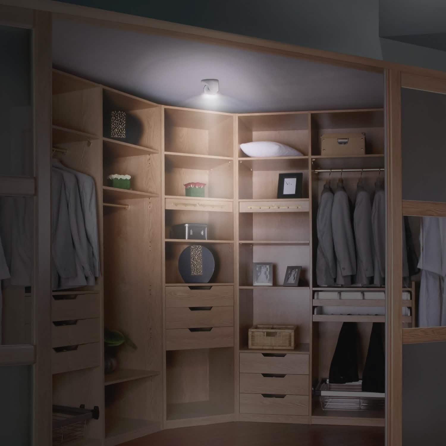 Lampes de nuit sans fil à capteur de lumière LED 360°